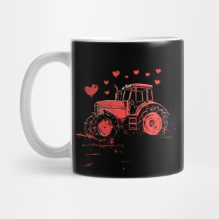 Vintage Tractor | Valentines Day Mug